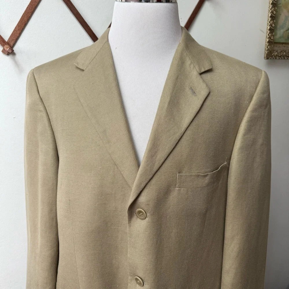 Moygashel Irish Linen Tan Blazer